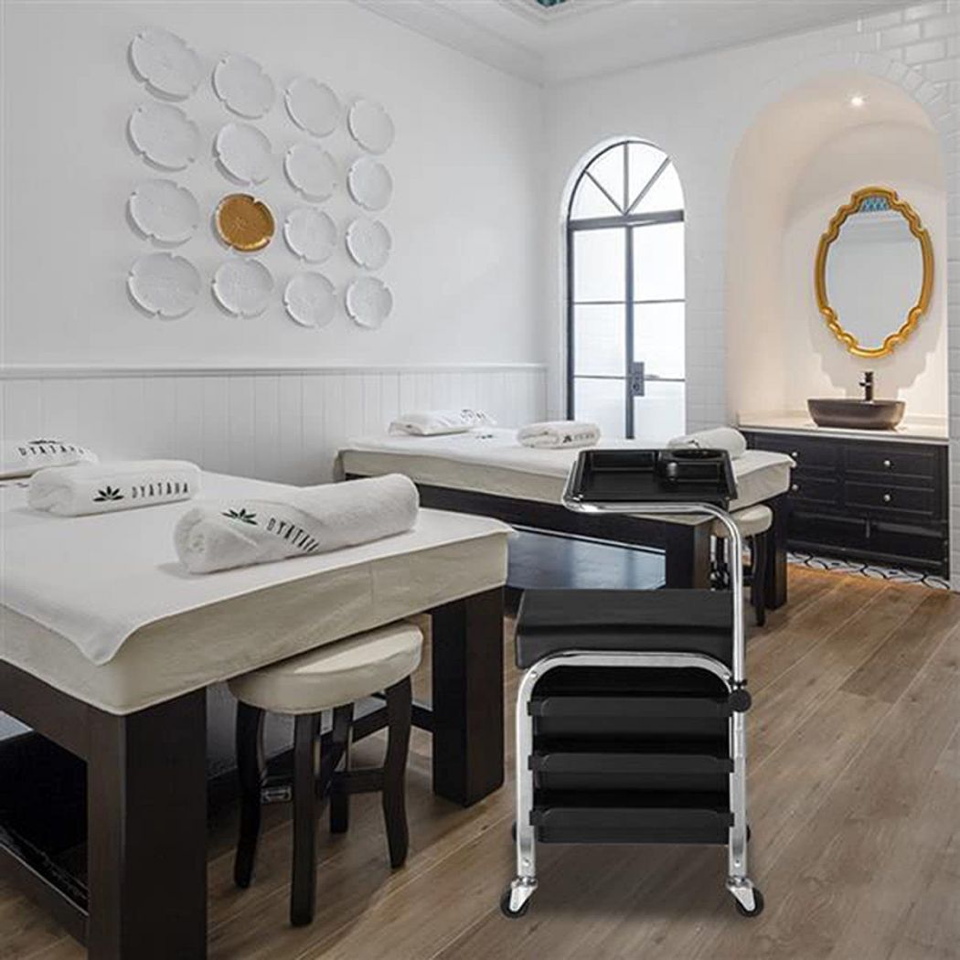 Nail Pedicure Beauty Salon Trolley Chair Stool